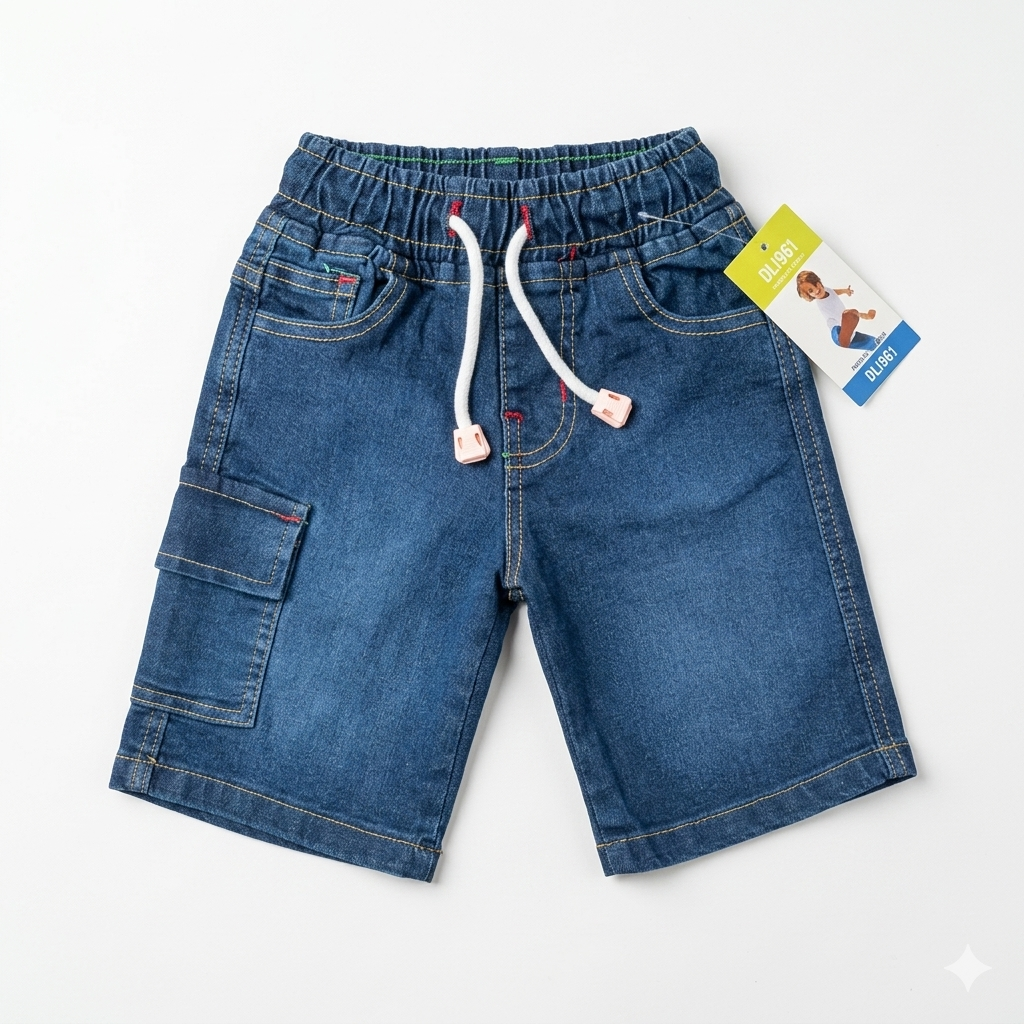 Boys Denim Jeans Shorts – Casual Summer Wear for Kids (Age 1–10 Years