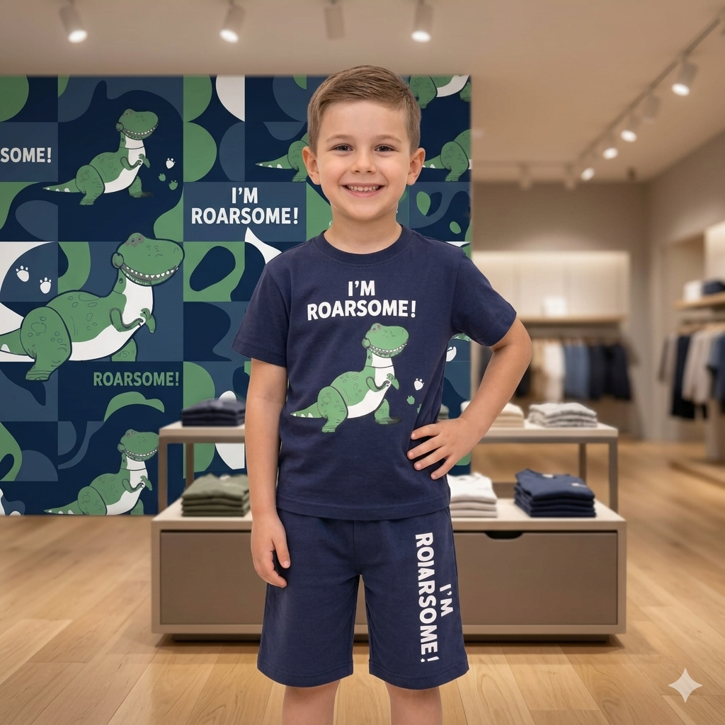 Kids Cotton Summer Tracksuit – Junior Threads | Soft & Comfortable | Ages 1–10 Years