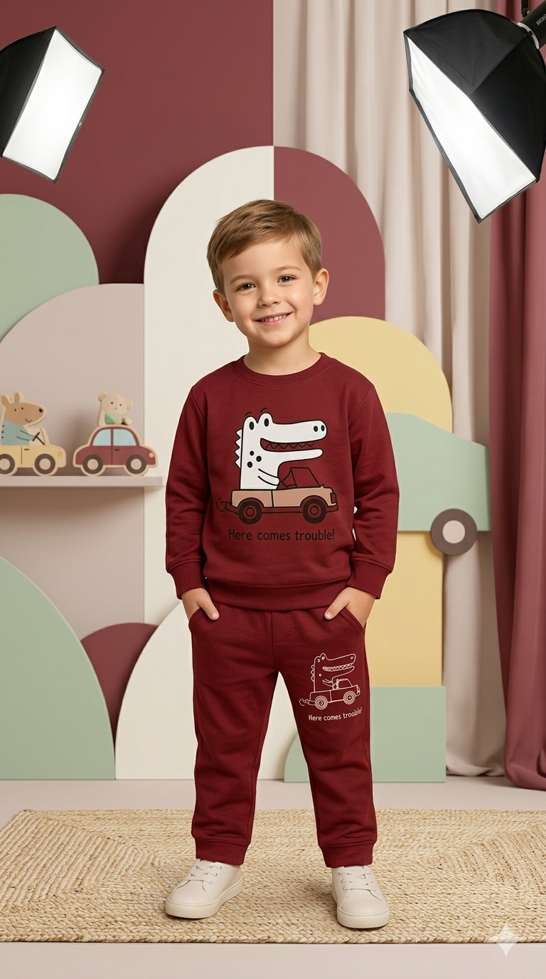 Kids Cotton Summer Tracksuit – Junior Threads | Soft & Comfortable | Ages 1–10 Years