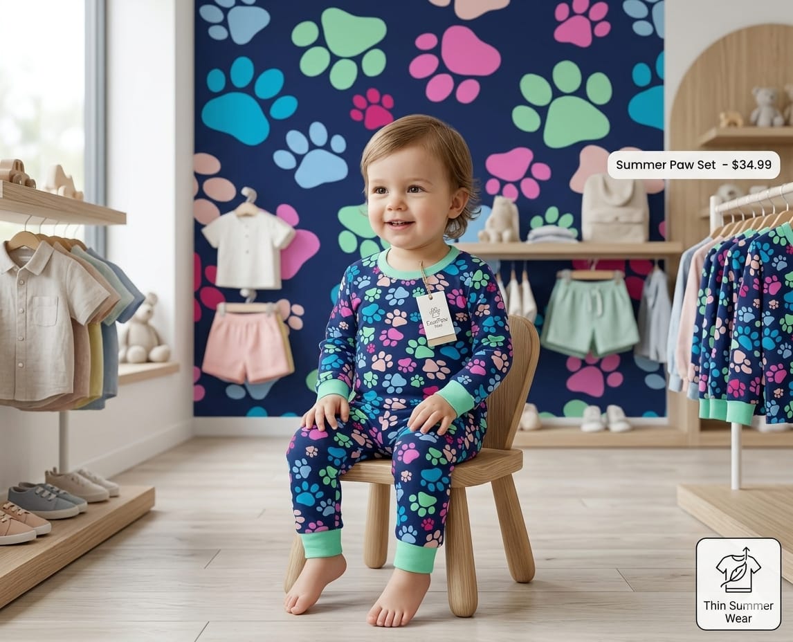Kids Cute Printed Night Suit – Soft & Comfortable Sleepwear for Girls & boy