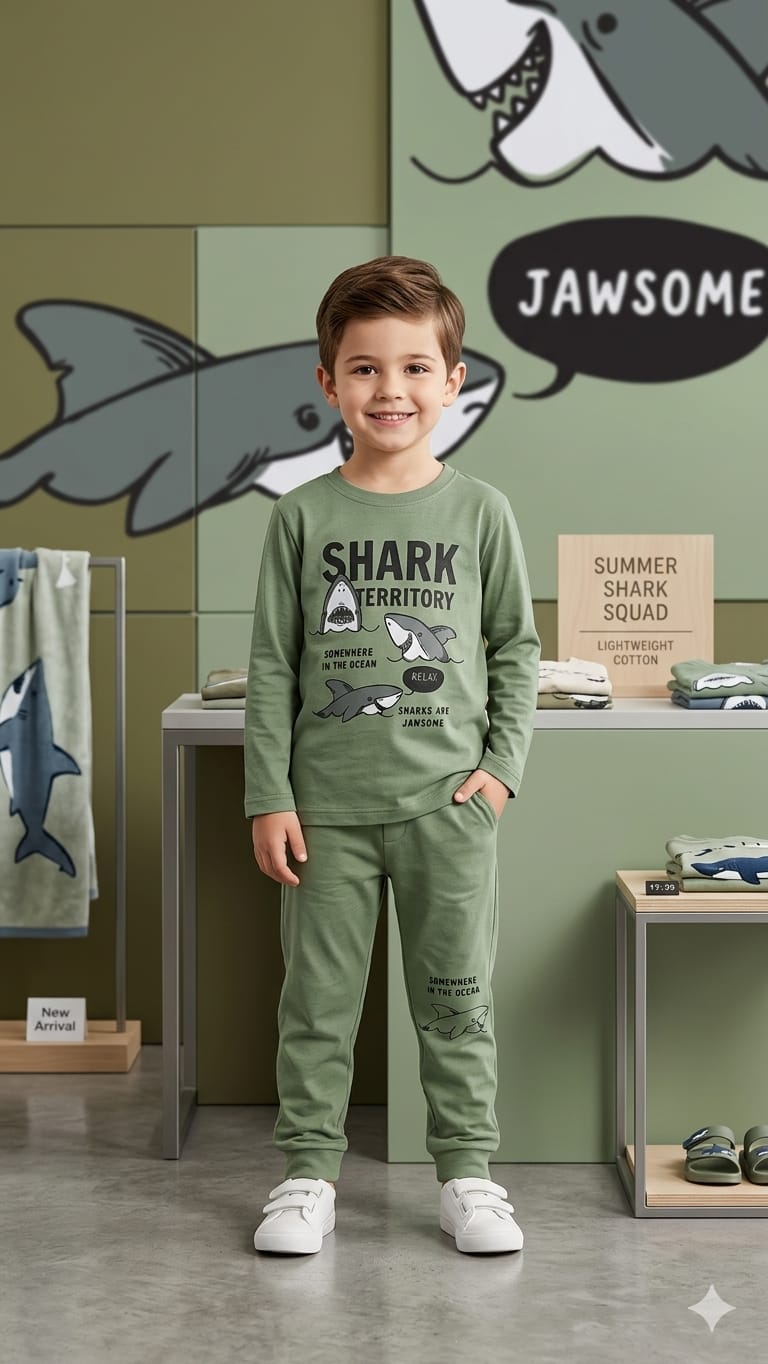 Kids Cotton Summer Tracksuit – Junior Threads | Soft & Comfortable | Ages 1–10 Years
