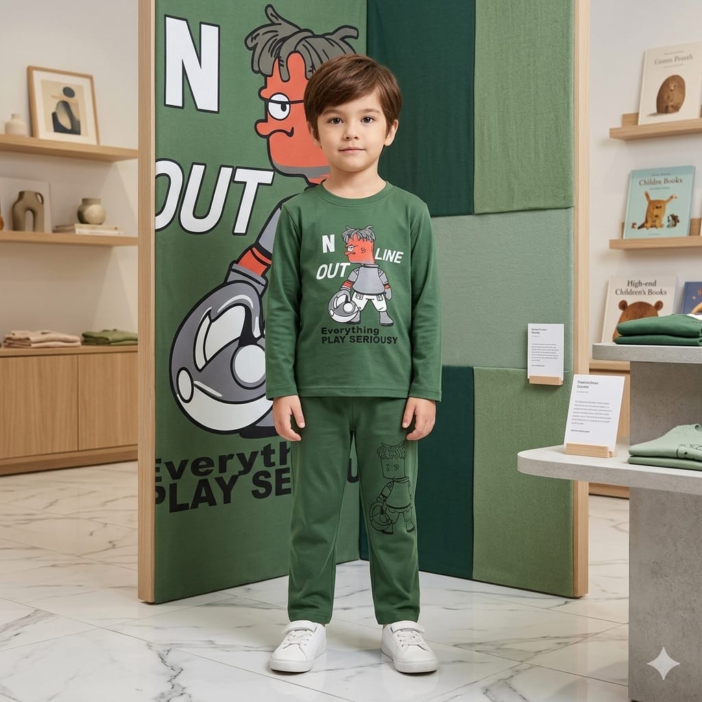 Kids Cotton Summer Tracksuit – Junior Threads | Soft & Comfortable | Ages 1–10 Years