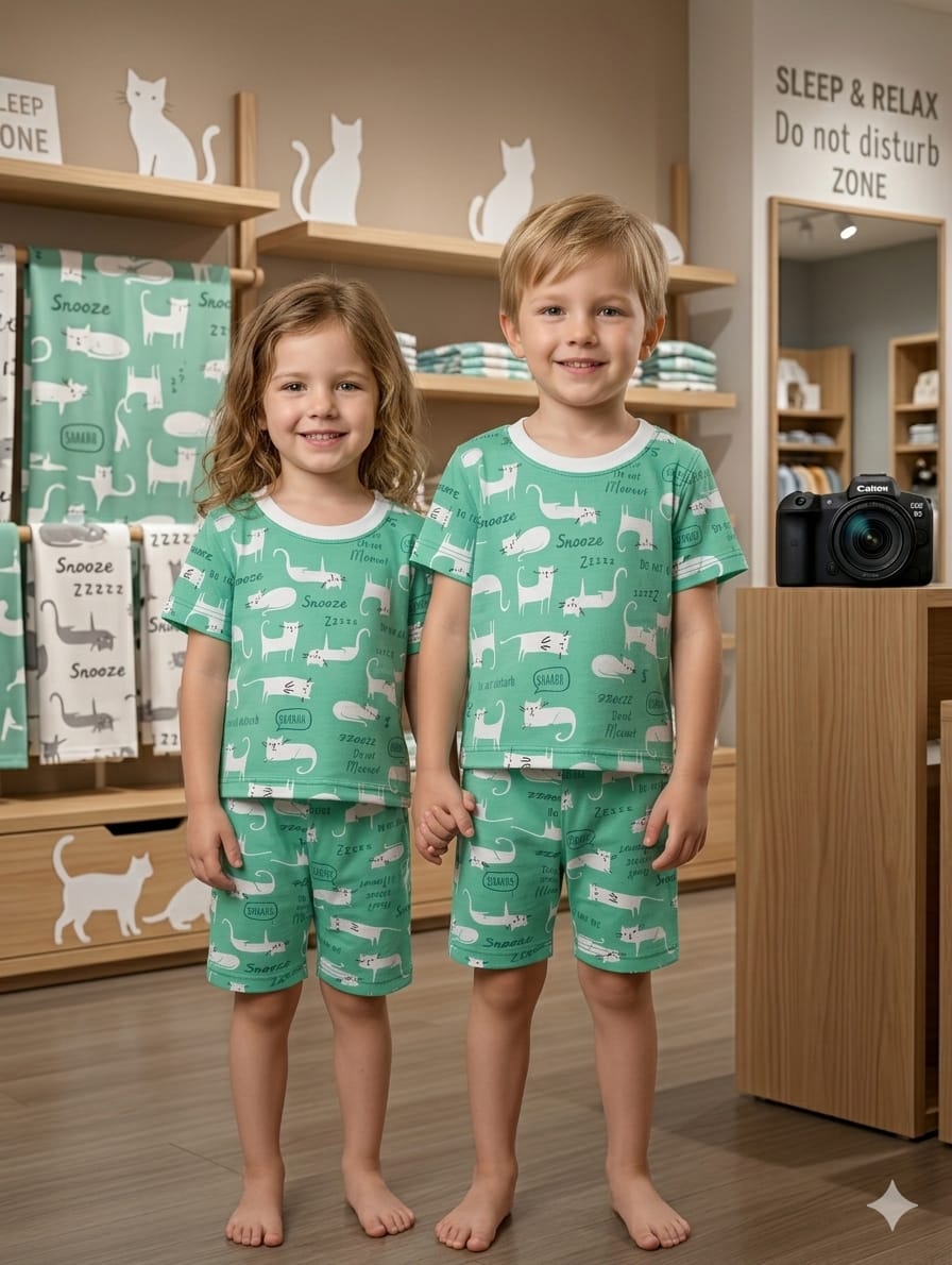 Kids Export Quality Twin Set – Premium Cotton Jersey Summer Outfit